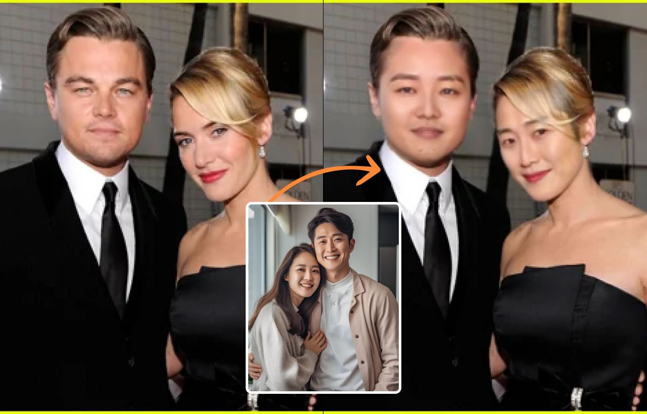 Celebrity Couple Face Swap